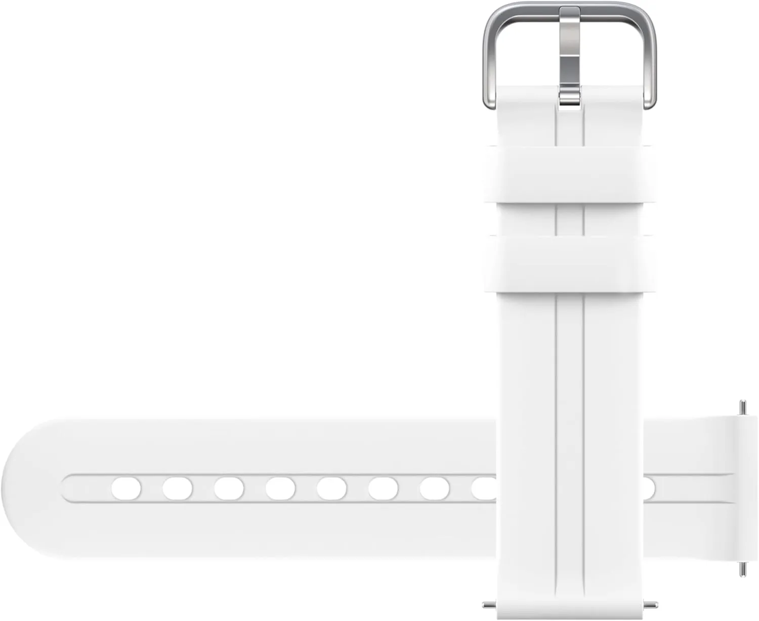 Gabb Watch Style Band - Kids Watch Band Replacement, Flexible, Waterproof Soft Silicone for All Watches, Easily Adjustable, Sweatproof and High-Performance Silicone (Arctic White)