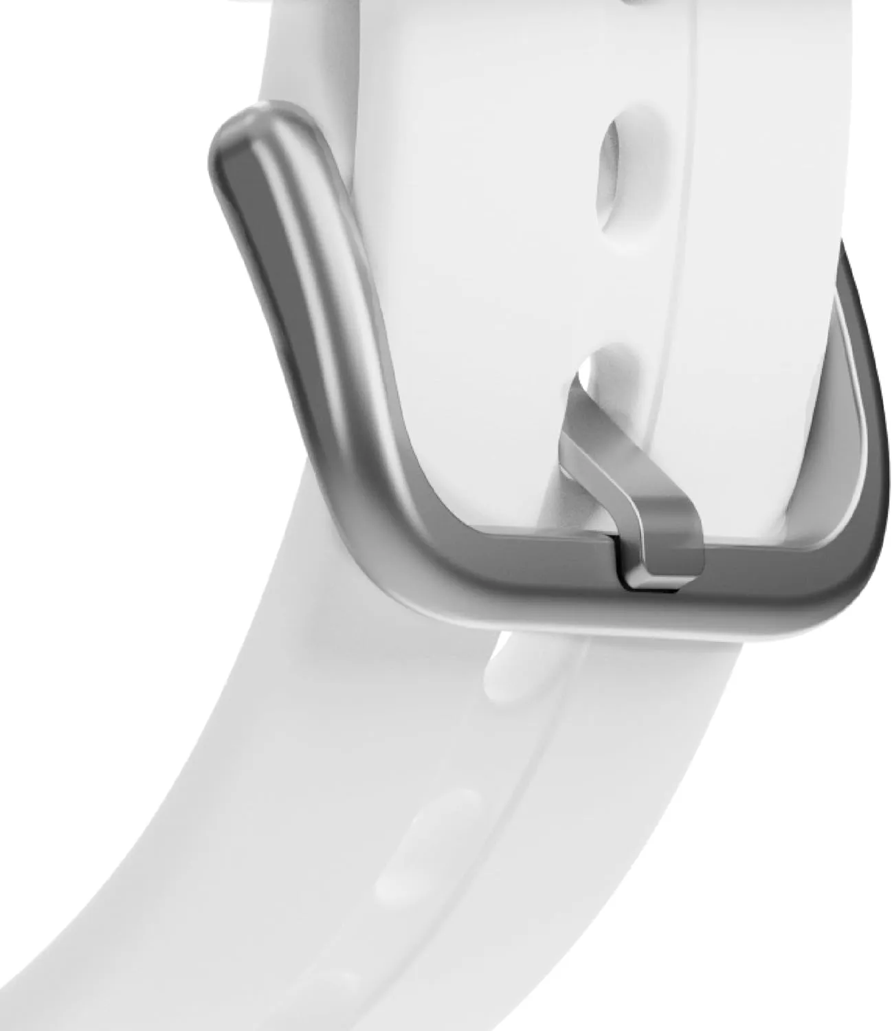 Gabb Watch Style Band - Kids Watch Band Replacement, Flexible, Waterproof Soft Silicone for All Watches, Easily Adjustable, Sweatproof and High-Performance Silicone (Arctic White)