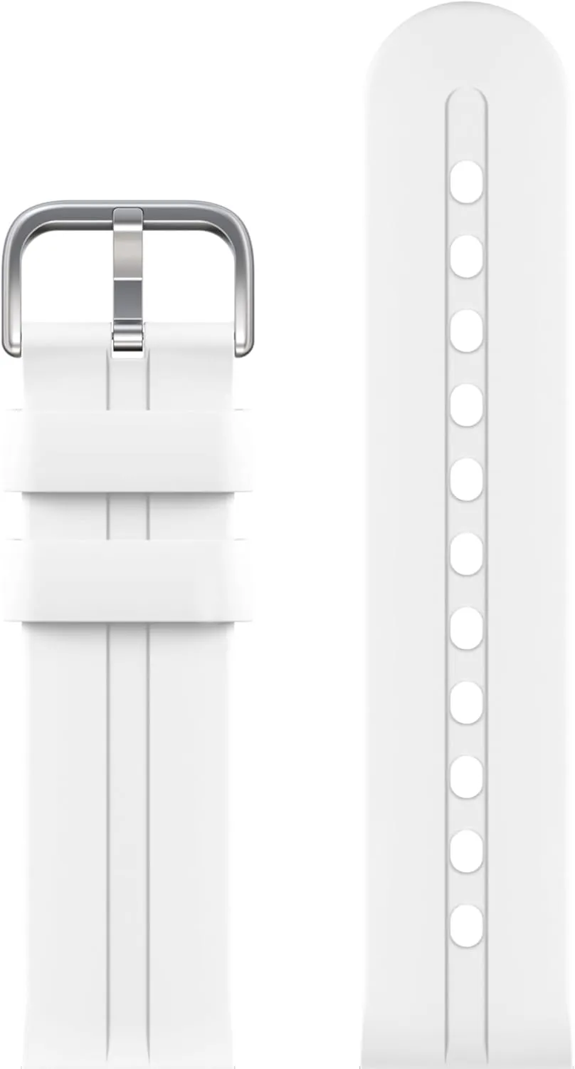 Gabb Watch Style Band - Kids Watch Band Replacement, Flexible, Waterproof Soft Silicone for All Watches, Easily Adjustable, Sweatproof and High-Performance Silicone (Arctic White)