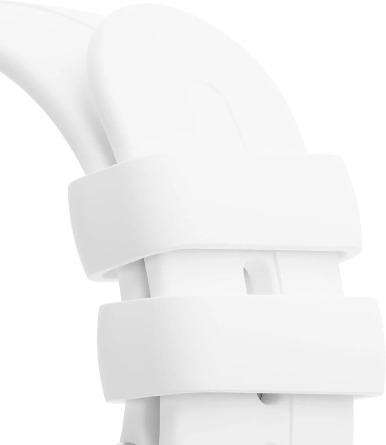 Gabb Watch Style Band - Kids Watch Band Replacement, Flexible, Waterproof Soft Silicone for All Watches, Easily Adjustable, Sweatproof and High-Performance Silicone (Arctic White)