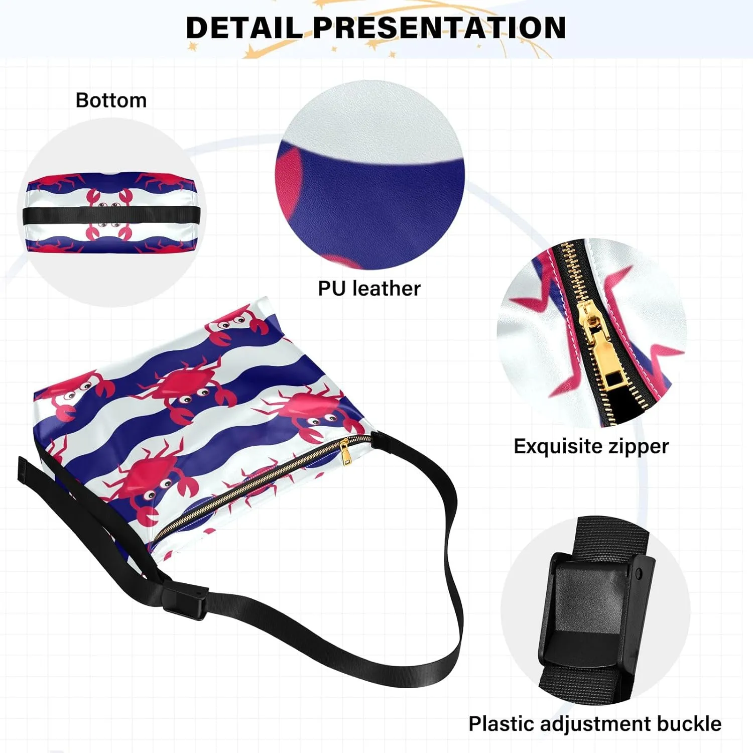 GAIGEO Watermelon Leather Bag with Shoulder Strap, Crossbody Leather Shoulder Bag, Shoulder Bag for Women Leather