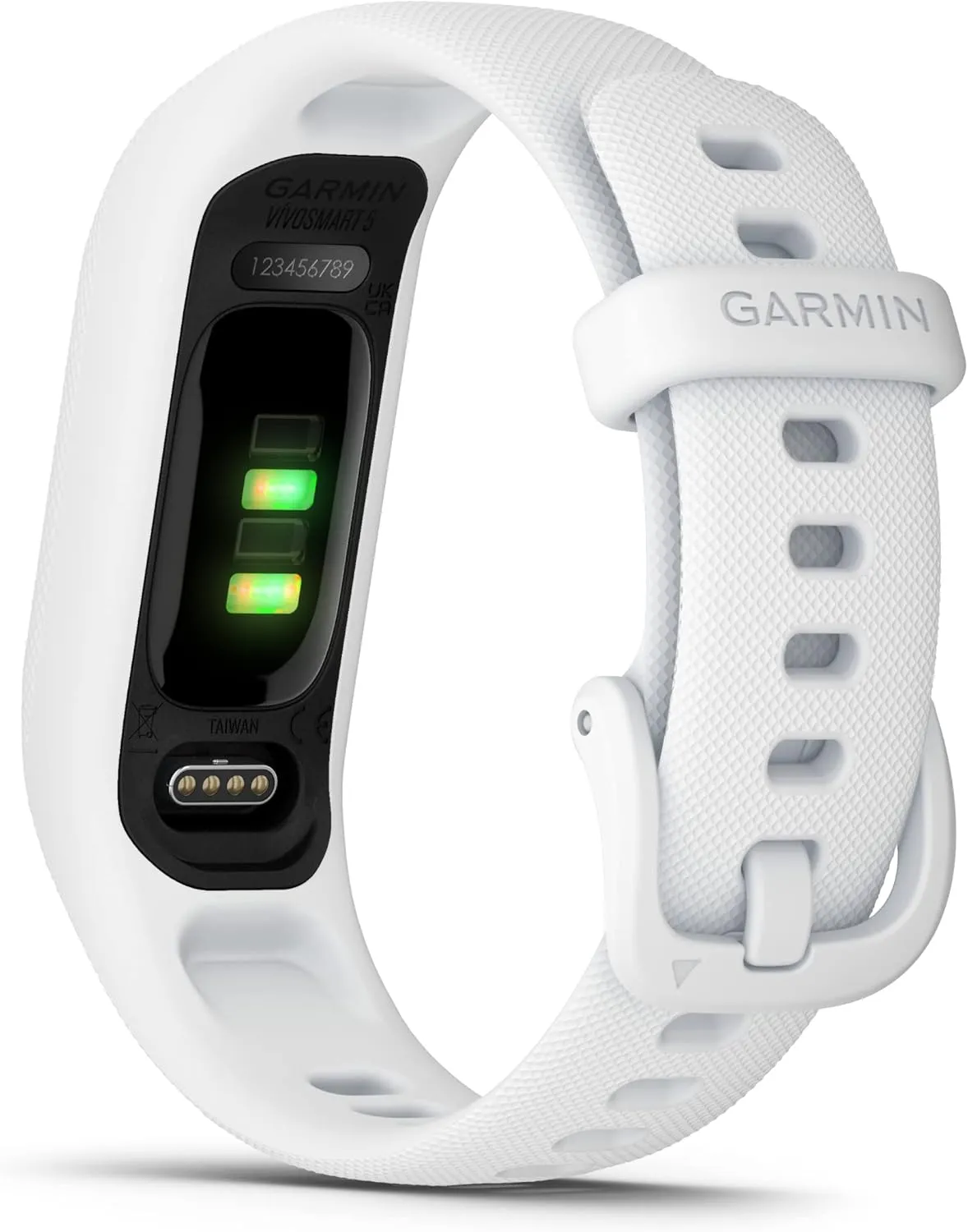 Garmin vvosmart 5, Fitness Tracker, Long-Lasting Battery, Simple Design, White