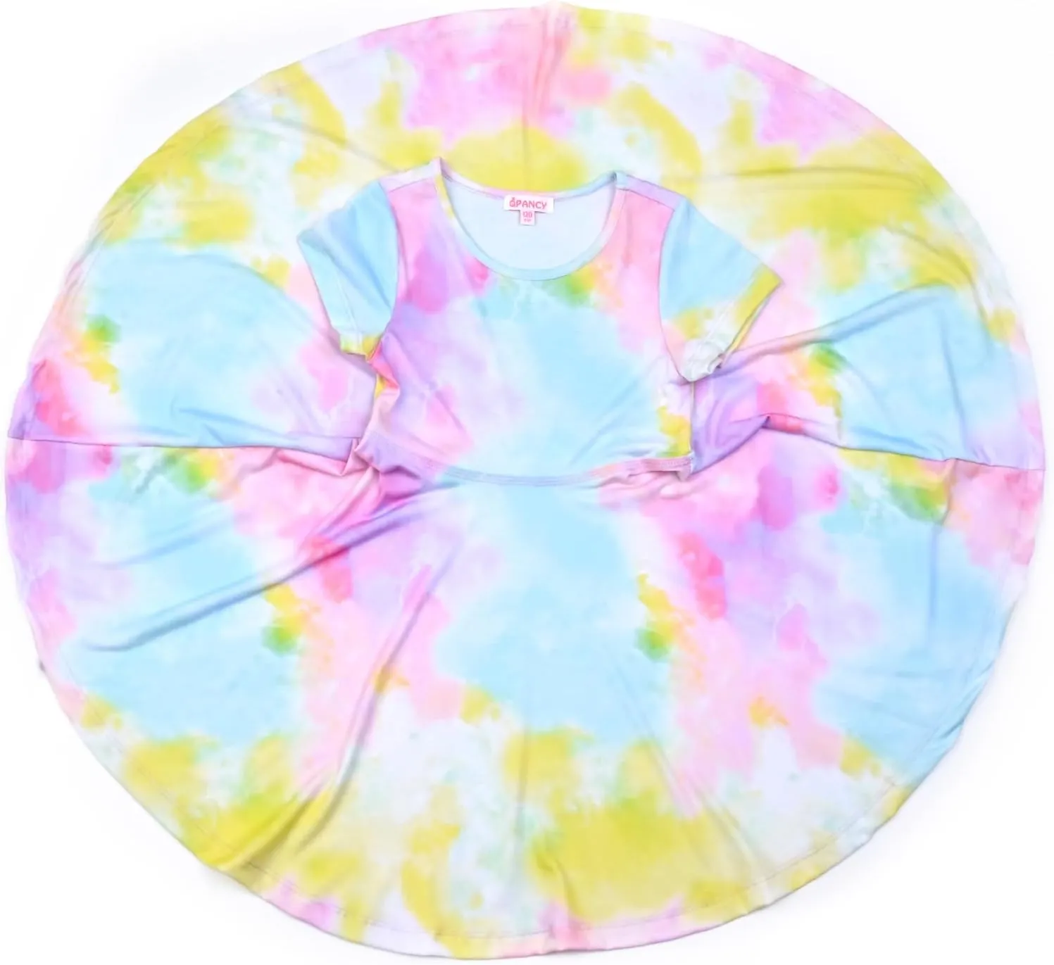 Girls Unicorn Dresses Summer Swing Short Sleeve Casual Clothes for Little Kids