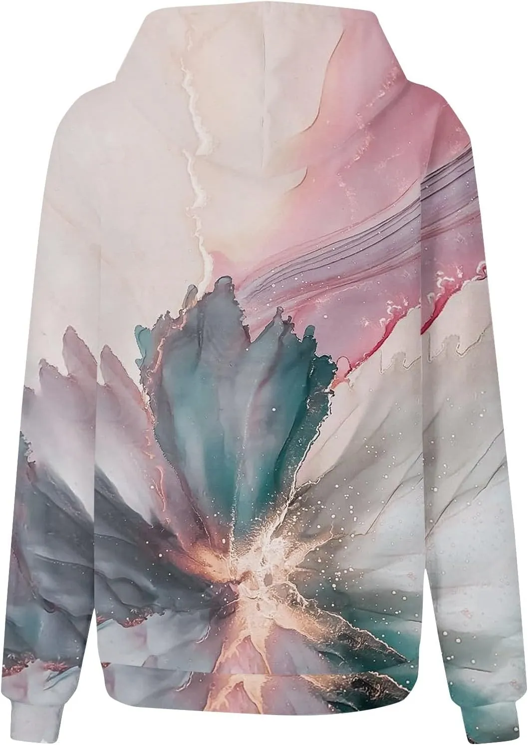 GOFULY Women'S Fashion Hoodies & Sweatshirts Long Sleeve Drawstring Sweatshirts Tie Dye Fall Pullover Winter Sweatshirts