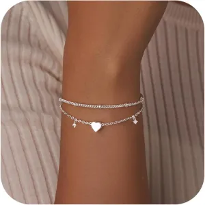 Gold Bracelets for Women, Dainty Gold Jewelry Gifts for Women, 14k Gold Bracelets for Women Non Tarnish, Trendy Gold Bracelet Waterproof, Gold Accessories for women