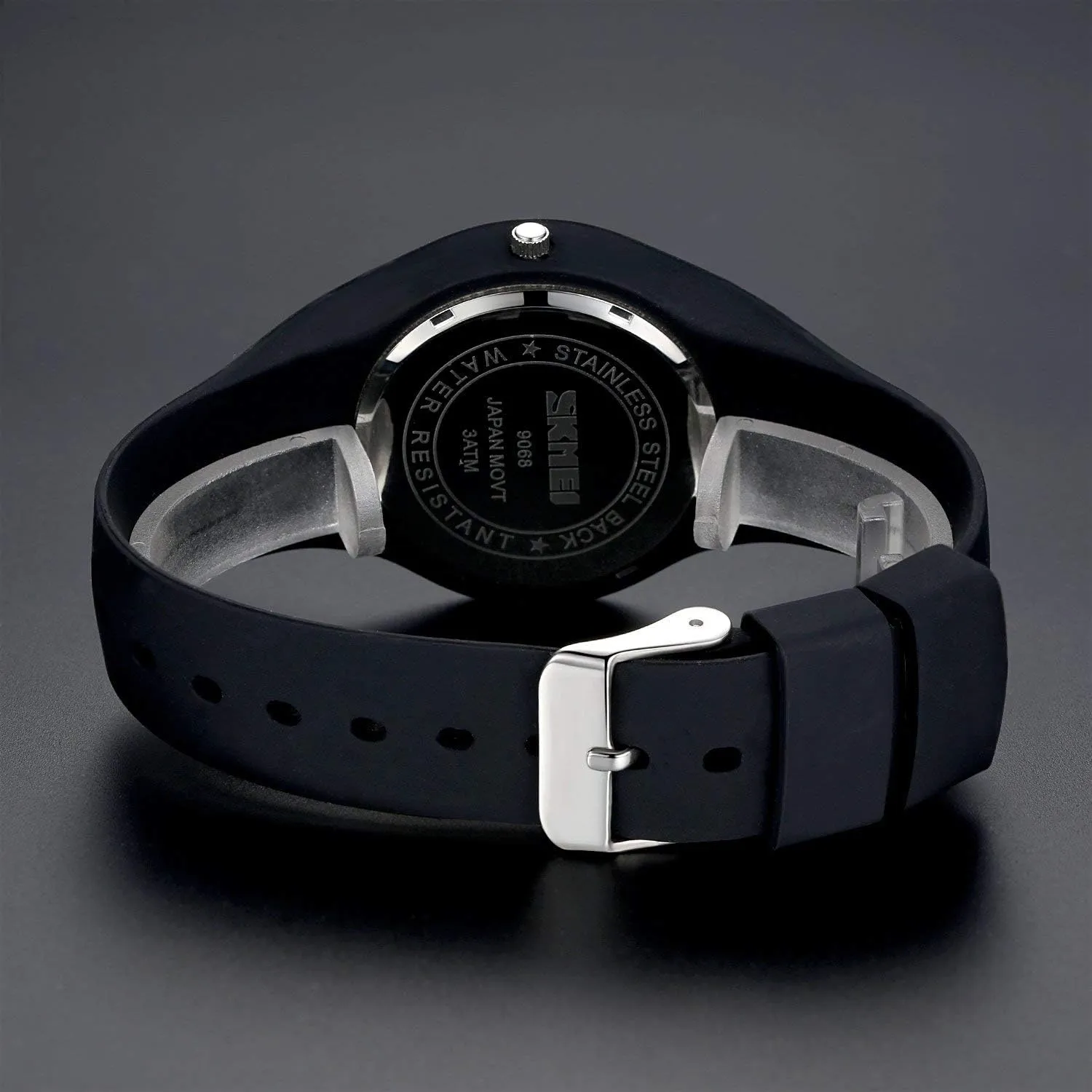 Gosasa Casual Simple Style Silicone Strap Women Men Sports Watches 30M Waterproof