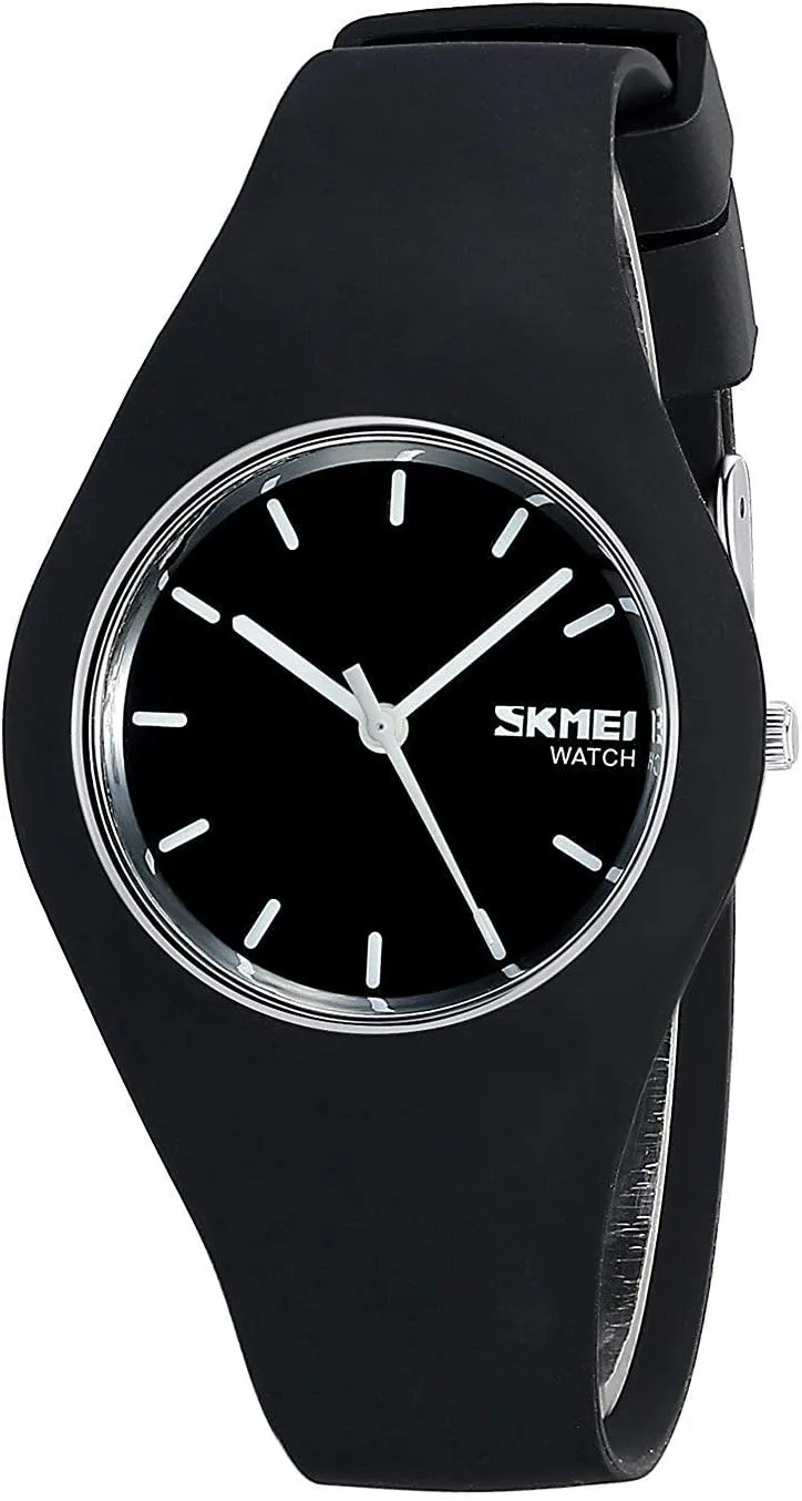 Gosasa Casual Simple Style Silicone Strap Women Men Sports Watches 30M Waterproof