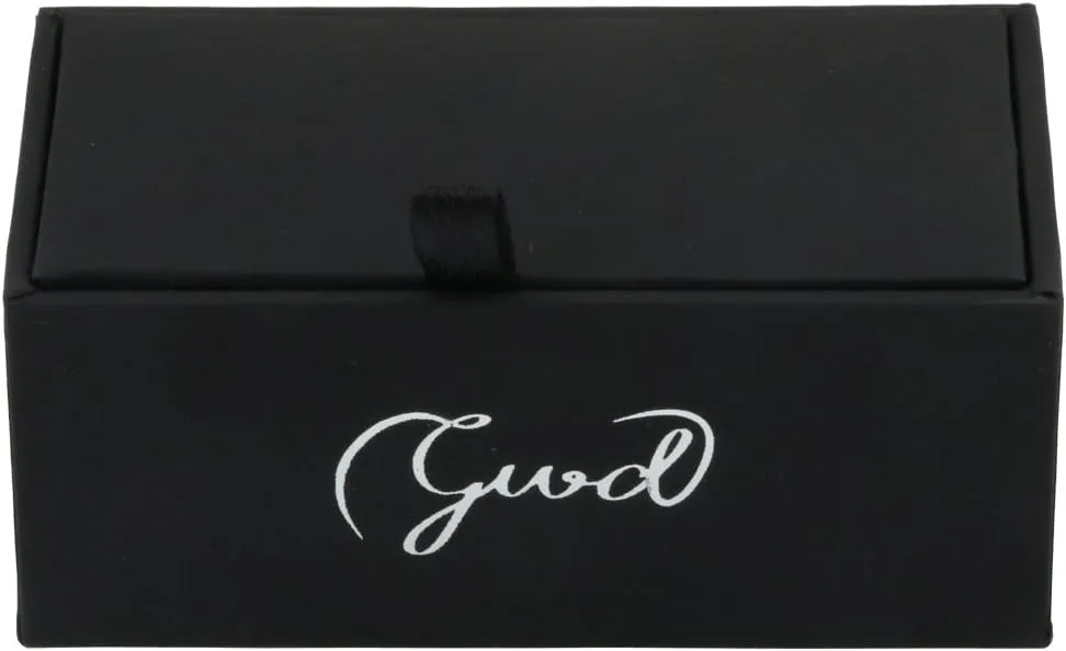 GWD Cufflinks for Men Personalized Black Gold Silver Letter CuffLink Shirt Cufflinks