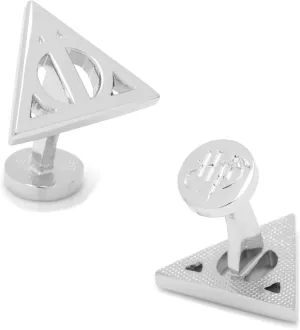 Harry Potter Silver Deathly Hallows Cufflinks