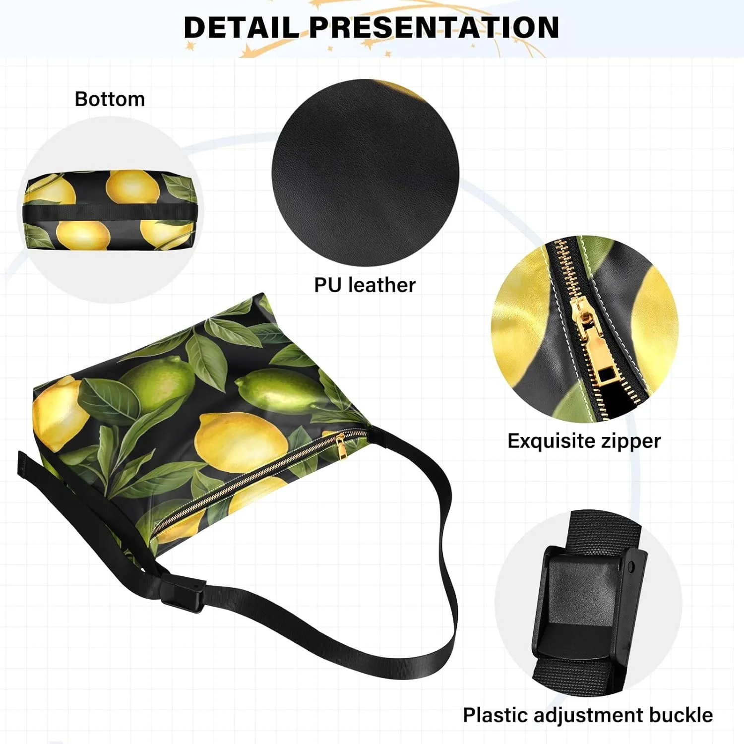 Head of a Zebra Leather Shoulder Bag, Cross Body Shoulder Bag for Men, Pu Leather Shoulder Bag