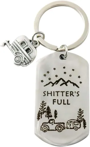 Hibetek Journey Keychain Travel Trailer Camping Keychain Tutor Gift RV Trailer
