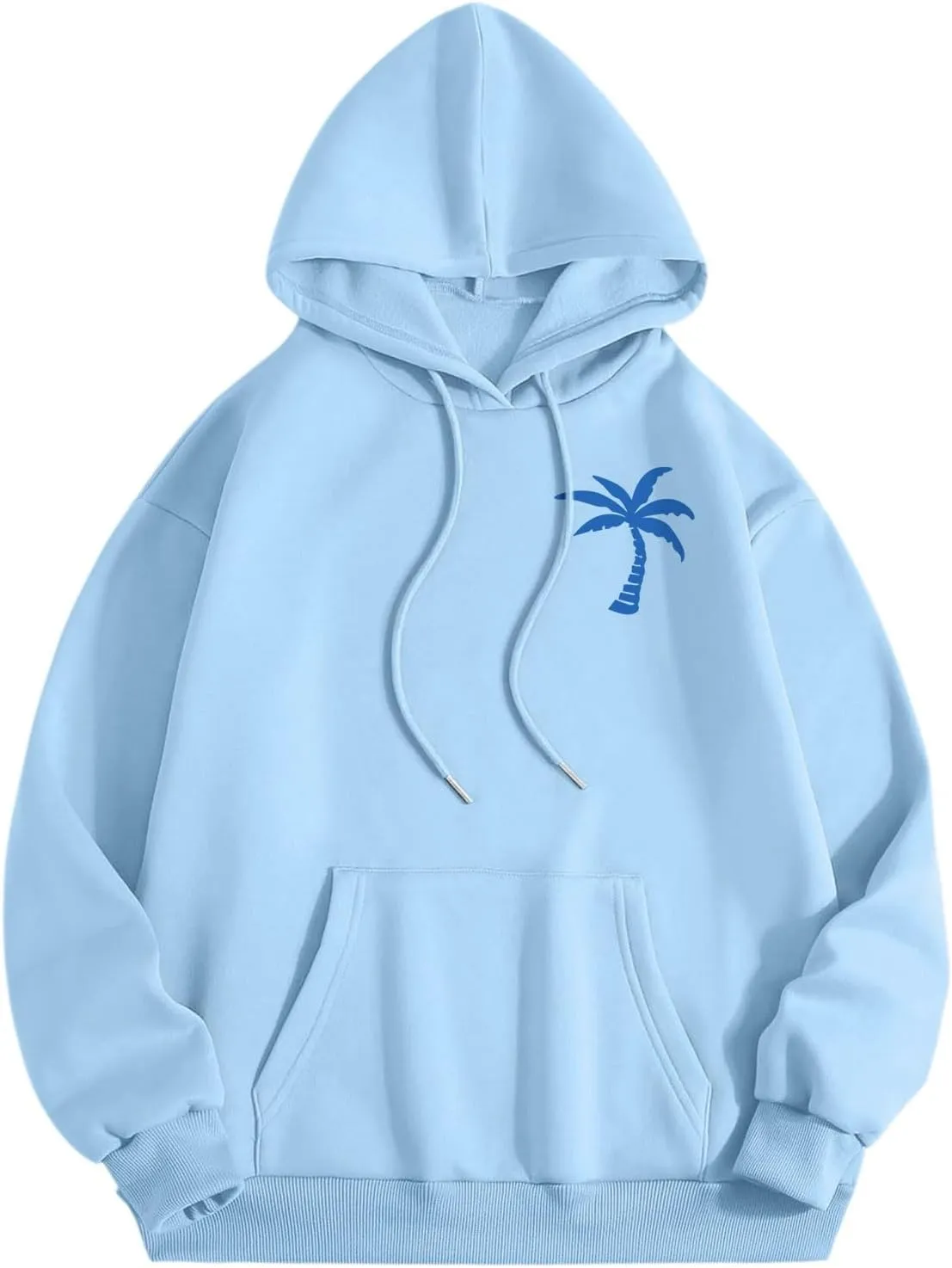 Hoodie for Women Meet Me at The Ocean Oversized Preppy Graphic Sweatshirt Teen Girls Cute Y2K Casual Pullover Tops