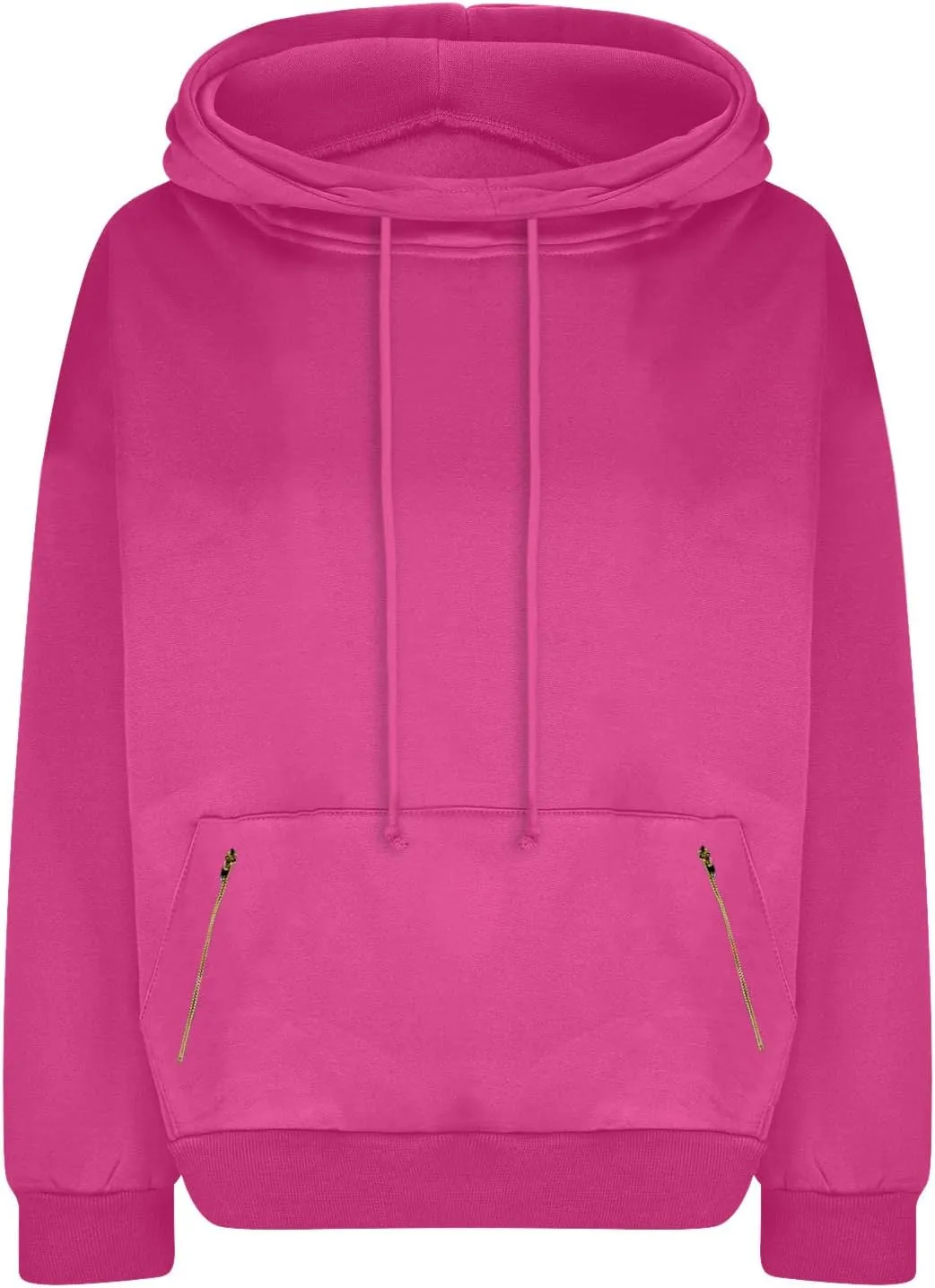 Hoodie Sweatshirt For Women Fall Fashion 2024 Casual Long Sleeve Cowl Neck Hooded Sweatshirt Teen Girls Pullovers