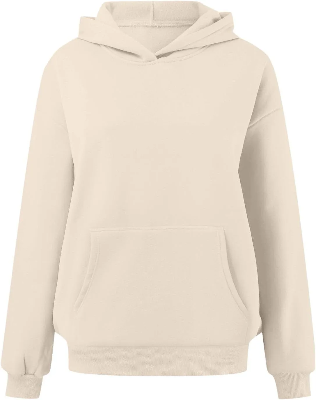 Hoodies for Women Trendy Oversized Sweatshirts Casual Fleece Long Sleeve Pullover Fall Outfits 2024 with Pocket