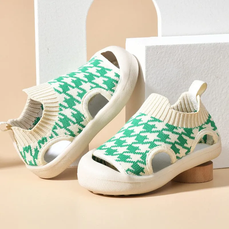 Houndstooth Flyknit First Walker Shoes