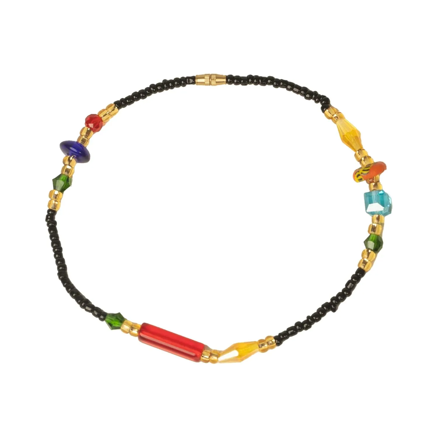 In Ghana African Beaded Anklets Colorful Ankle Bracelets Pearl Chain Beach Foot Jewelry for Women and Girls (Style 3)