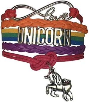 Infinity Collection Unicorn Charm Bracelet, Unicorn Jewelry Friendship Jewelry
