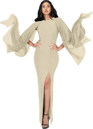 KOH KOH Womens Flowy Cocktail Party Elegant Formal Floor Length Maxi Dress Gown