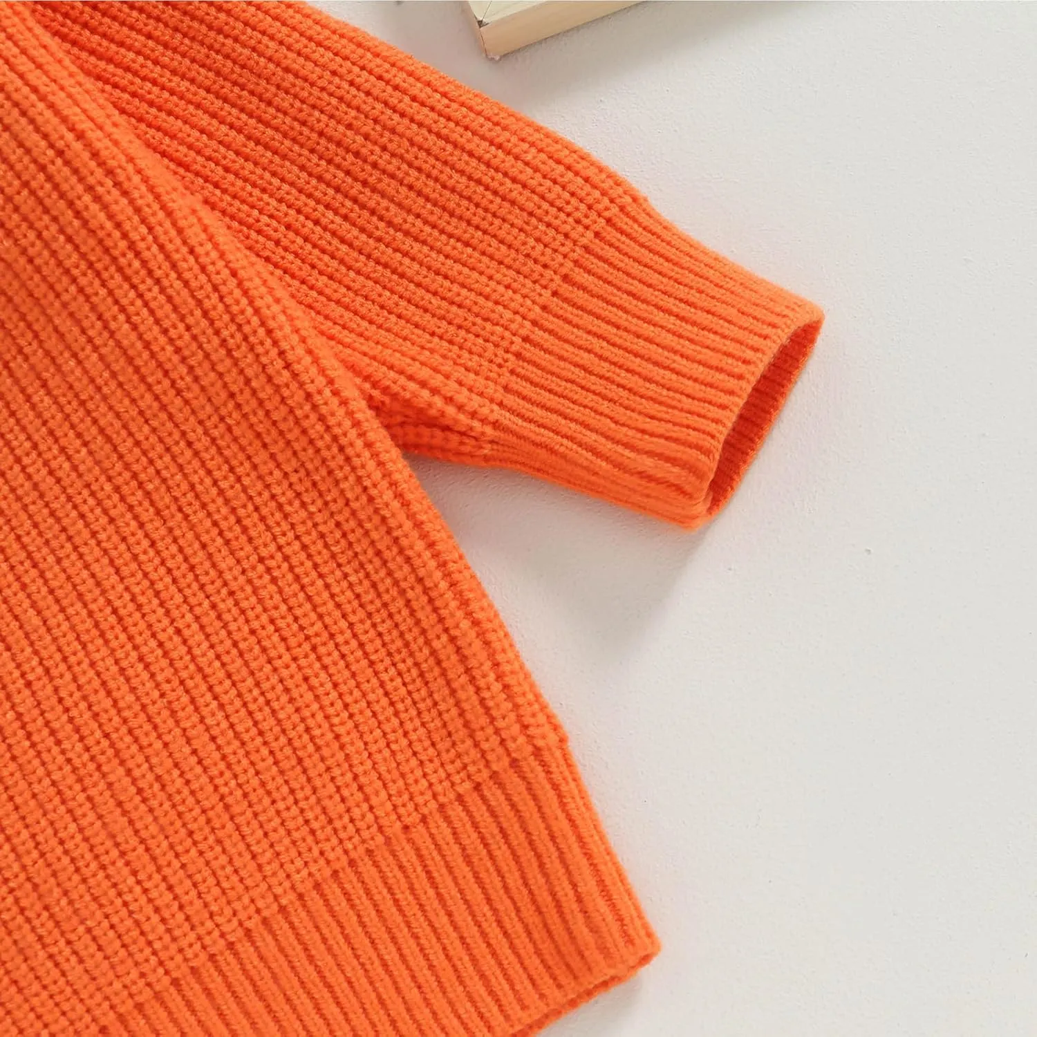 Kuriozud Toddler Baby Boy Girl Sweater Checkerboard Knit Crewneck Sweatshirt Soft Warm Fall Winter Clothes