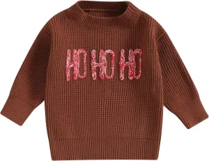 Kuriozud Toddler Baby Boy Girl Sweater Checkerboard Knit Crewneck Sweatshirt Soft Warm Fall Winter Clothes