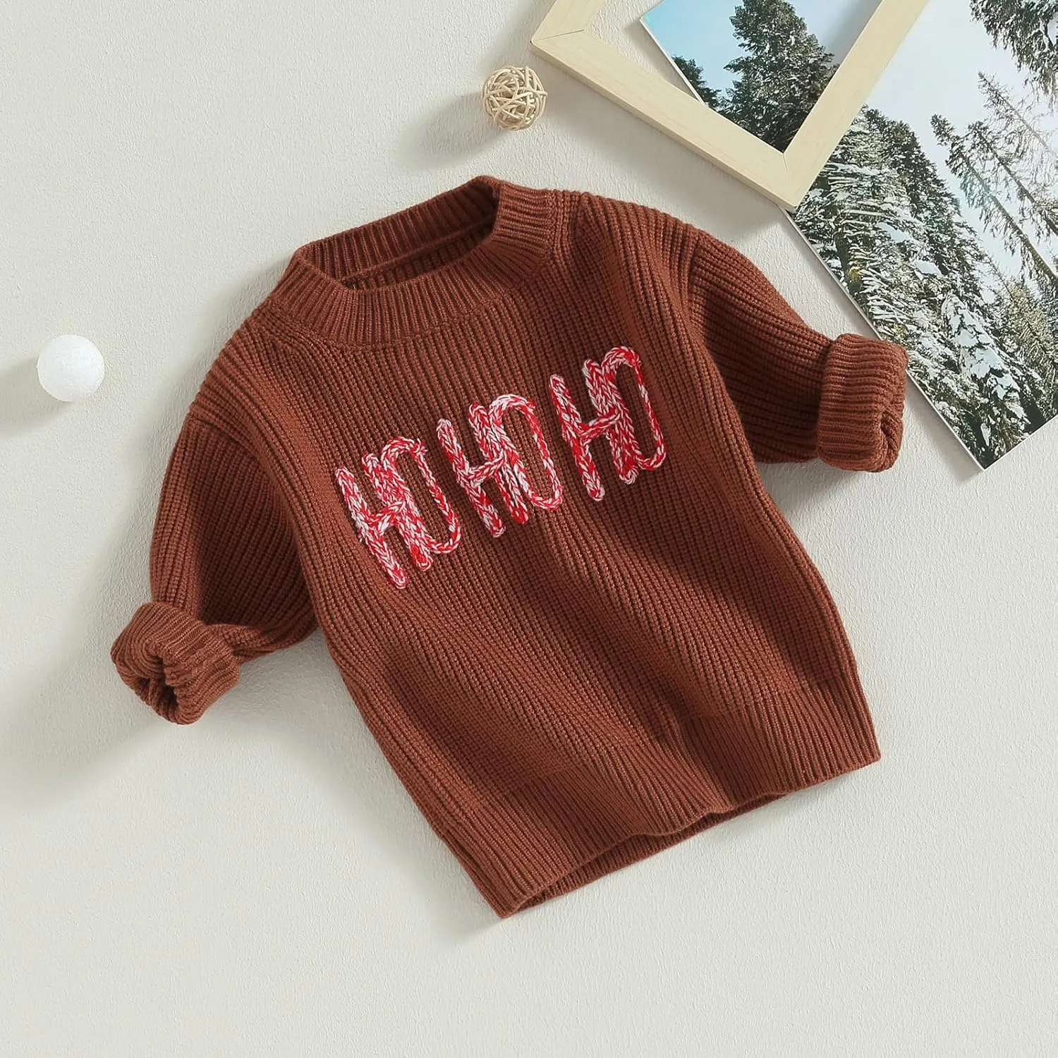 Kuriozud Toddler Baby Boy Girl Sweater Checkerboard Knit Crewneck Sweatshirt Soft Warm Fall Winter Clothes