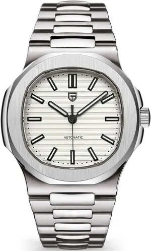 LACZ DENTON Pagani Design PD1728 Mens Automatic Watches Full Stainless Steel Waterproof 100M Watches for Men Men Mechanical Wristwatches