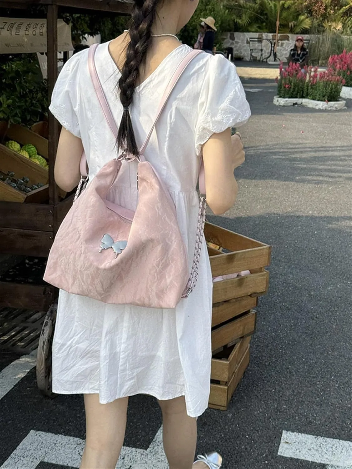 Ladies shoulder bag shoulder bag commuter bucket bag