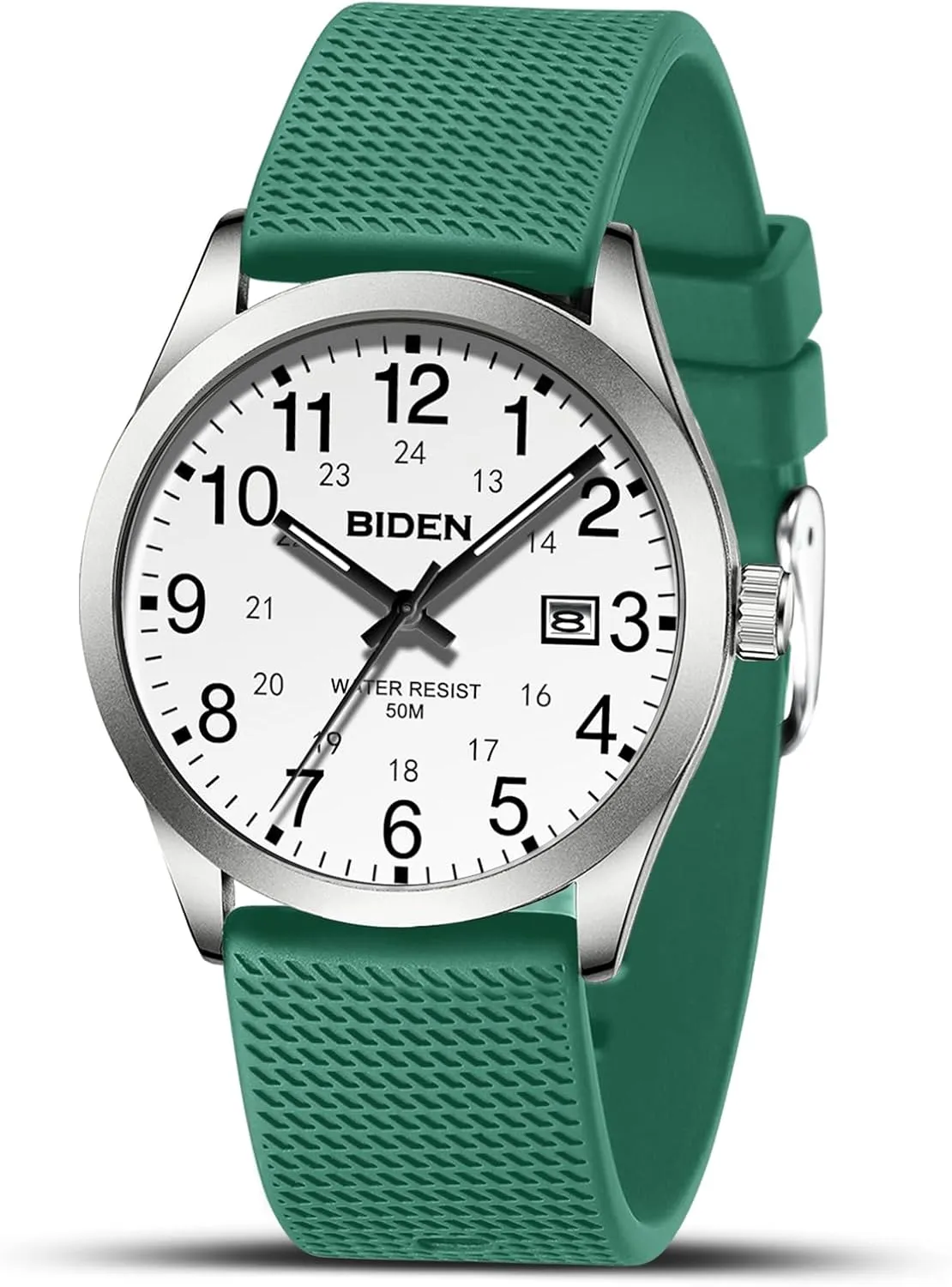 LN LENQIN Mens Watches Analog Quartz Sports Unisex 30M Waterproof Nurse Watch for Men Women Medical Professionals Military Time with Second Hand Glowing Easy to Read Dial