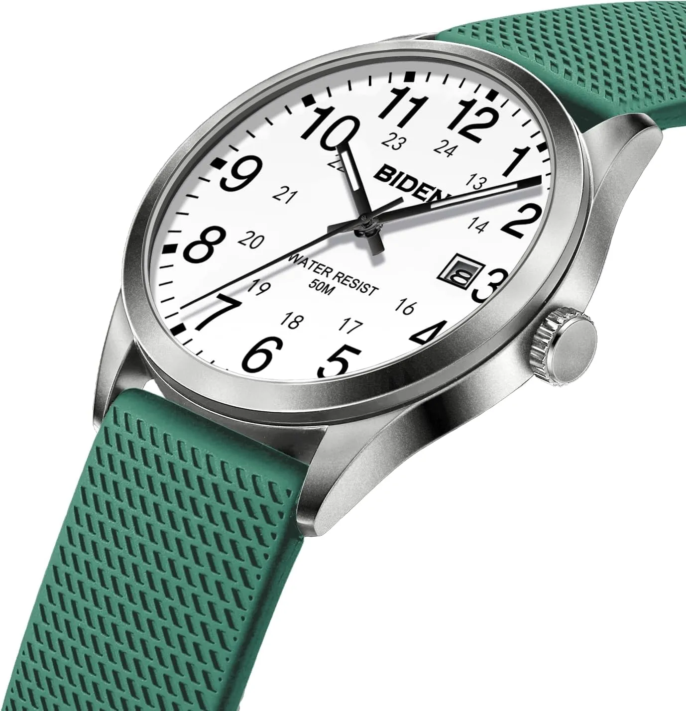 LN LENQIN Mens Watches Analog Quartz Sports Unisex 30M Waterproof Nurse Watch for Men Women Medical Professionals Military Time with Second Hand Glowing Easy to Read Dial