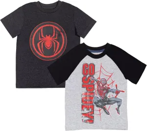 Marvel 2 Pack T-Shirts Toddler to Big Kid Sizes (2T - 18-20)