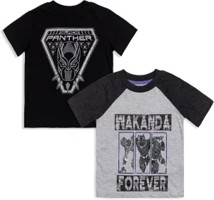 Marvel 2 Pack T-Shirts Toddler to Big Kid Sizes (2T - 18-20)