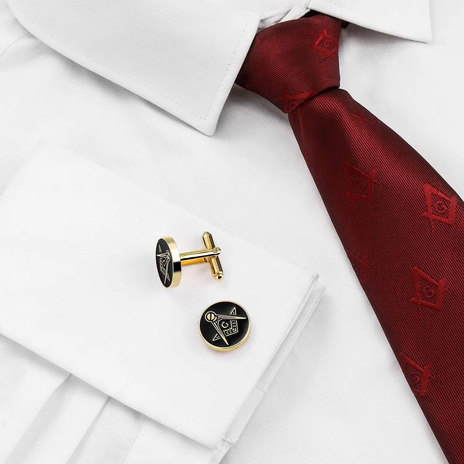 Masonic Tie Tack, Freemason Lapel Pin & Cufflinks