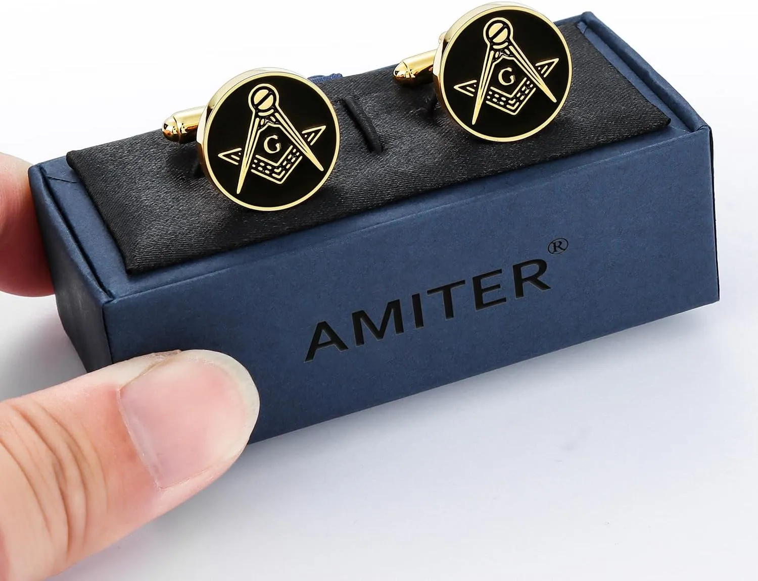 Masonic Tie Tack, Freemason Lapel Pin & Cufflinks