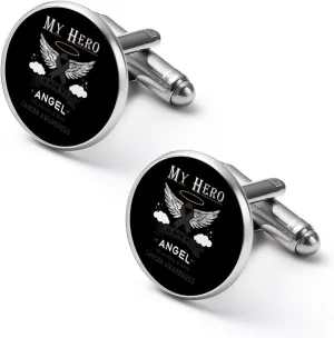 Men Black Cufflinks,Metal Men's Cuff Links And Studs for Business Tuxedo Cufflinks Classic Groomsmen Cufflinks