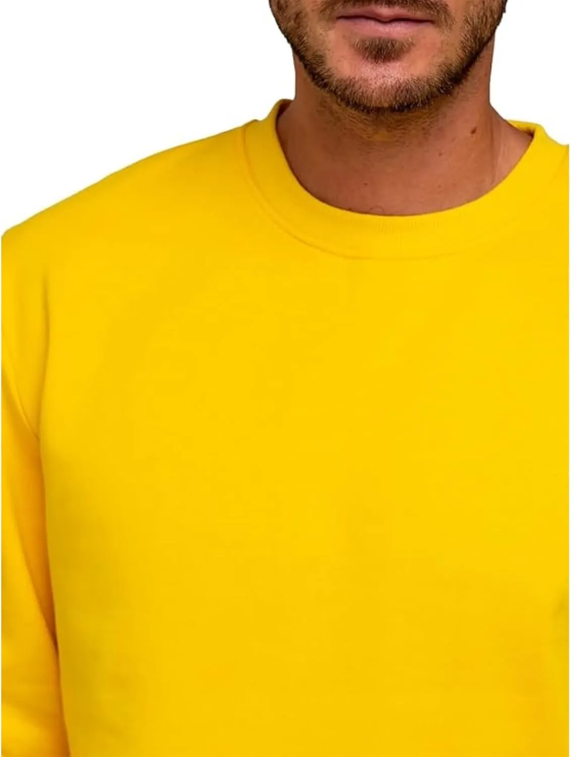 Men's Crewneck Sweatshirt Plain Sweatshirts Athletic Workout Sweat Shirts Soft Long Sleeve Pullover Shirt
