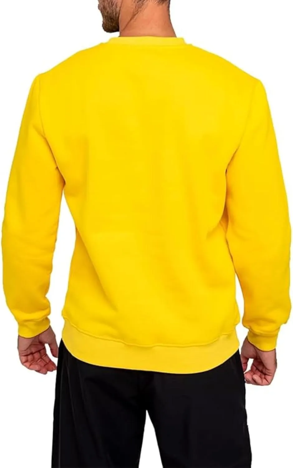 Men's Crewneck Sweatshirt Plain Sweatshirts Athletic Workout Sweat Shirts Soft Long Sleeve Pullover Shirt