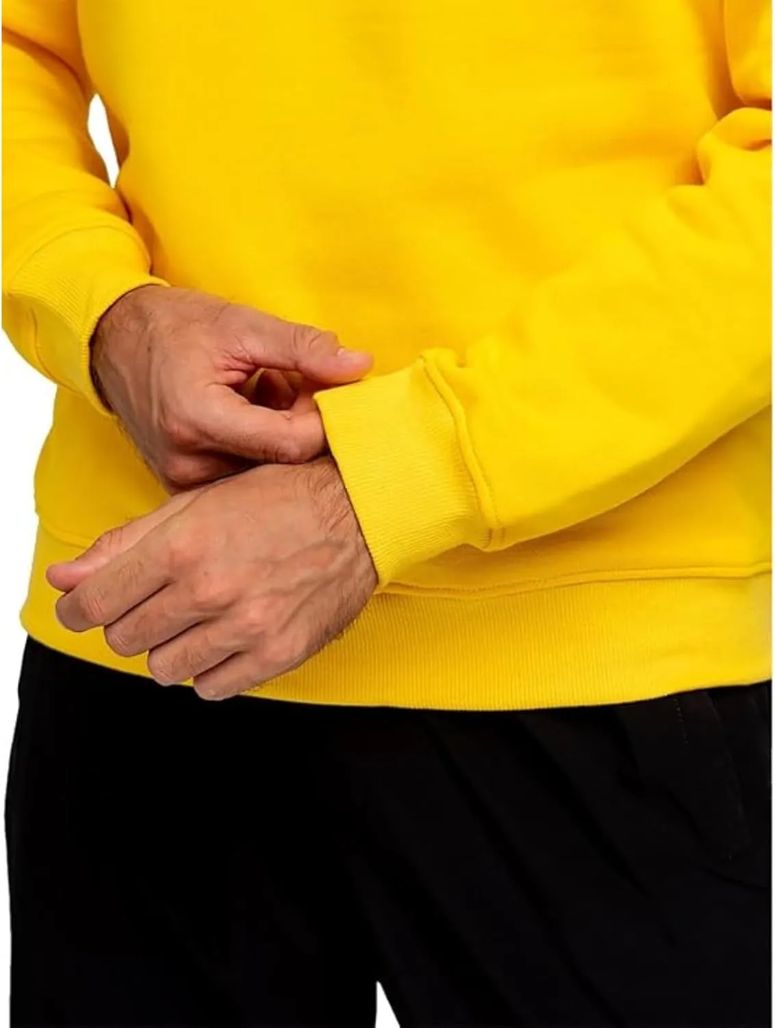 Men's Crewneck Sweatshirt Plain Sweatshirts Athletic Workout Sweat Shirts Soft Long Sleeve Pullover Shirt