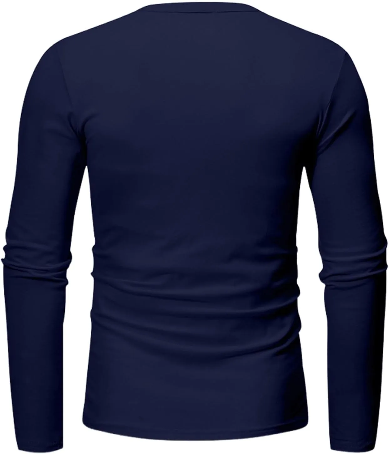 Men's Long Sleeve V-Neck T-Shirt, Soft Cotton, Slim Fit, Casual Wear, Burgundy, Stylish and Comfortable Design