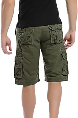 Men's Pants Casual Sports Pants Comfortable Cargo Shorts with Pockets Outdoor Fashion Five-Point Shorts