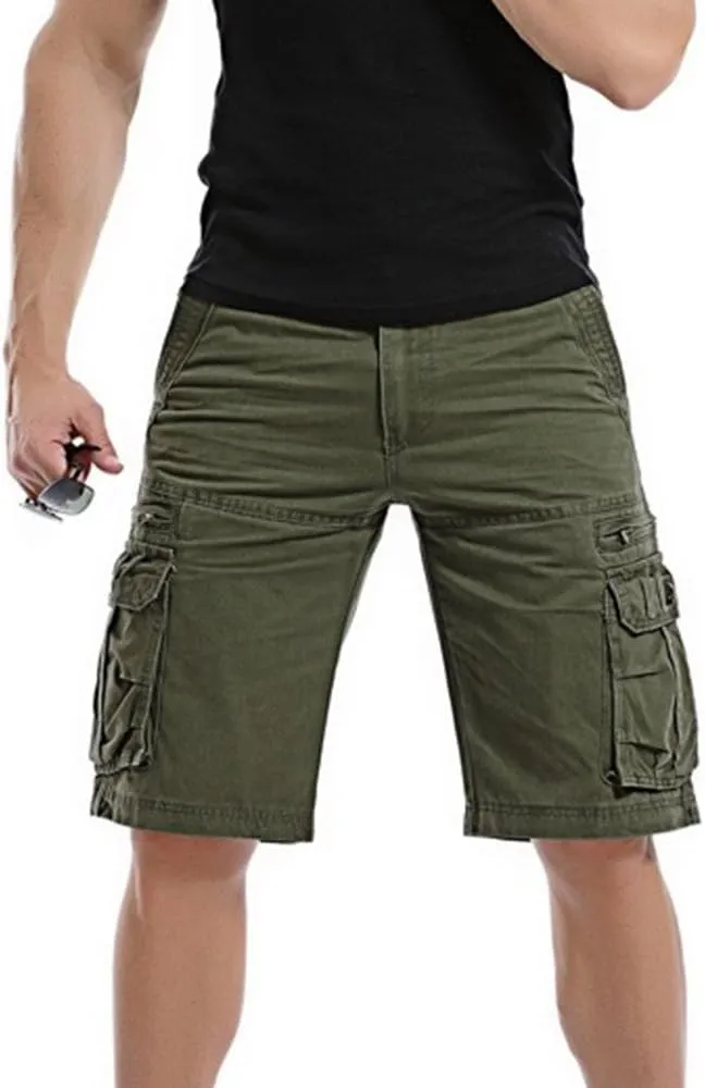 Men's Pants Casual Sports Pants Comfortable Cargo Shorts with Pockets Outdoor Fashion Five-Point Shorts