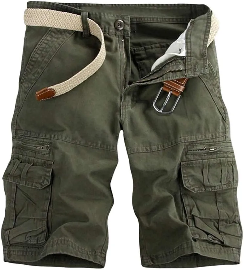 Men's Pants Casual Sports Pants Comfortable Cargo Shorts with Pockets Outdoor Fashion Five-Point Shorts