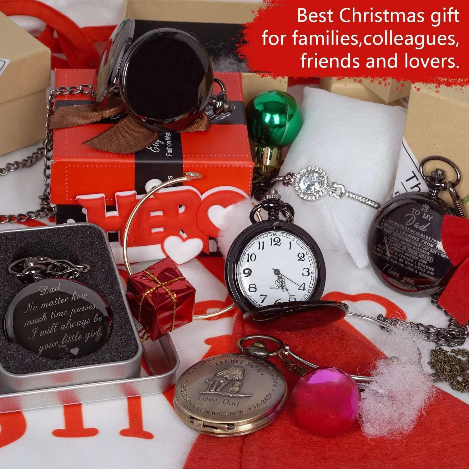 Mens Pocket Watch Birthday Gifts from Unique Gift Ideas for Christmas Fathers Day Pocket Watch