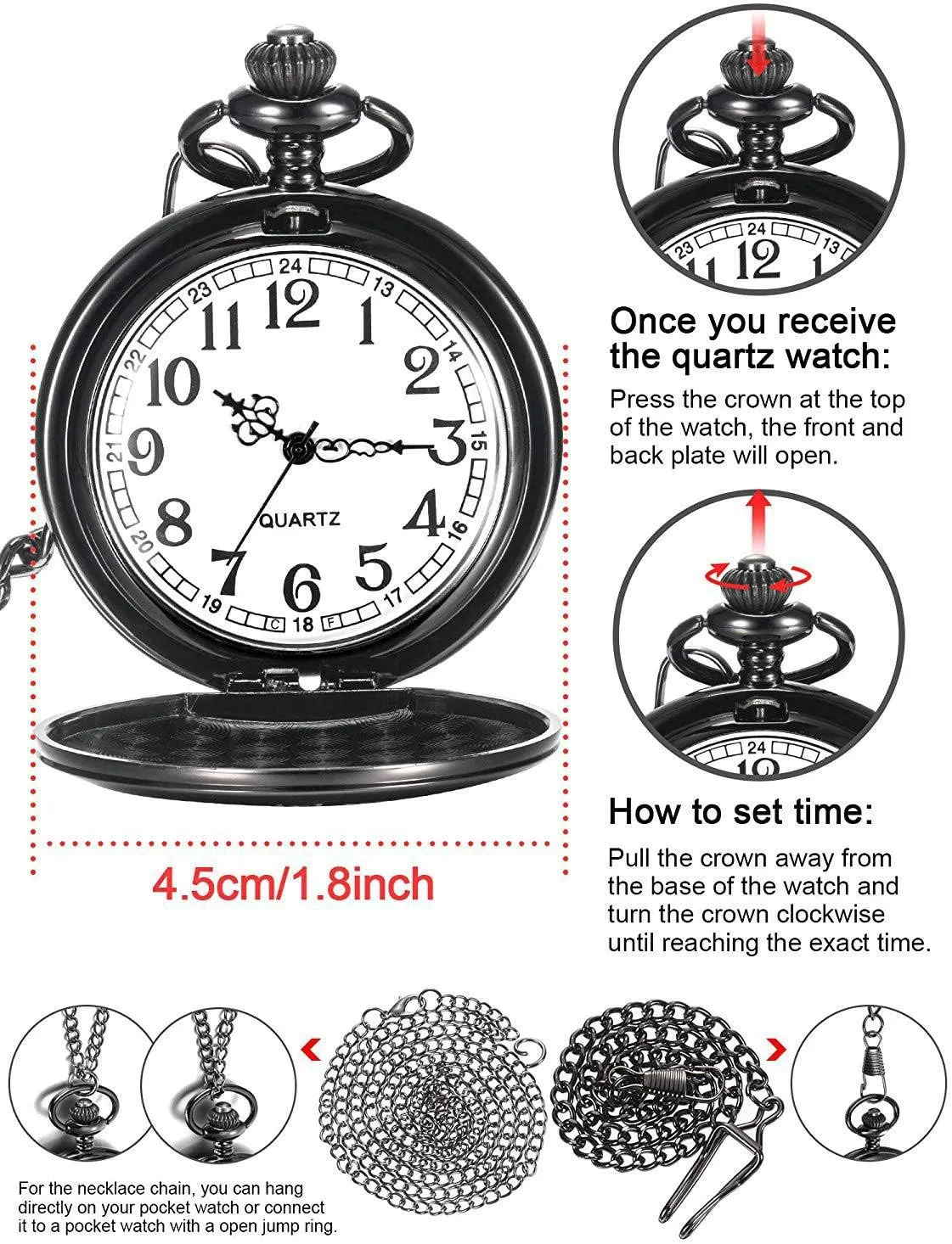 Mens Pocket Watch Birthday Gifts from Unique Gift Ideas for Christmas Fathers Day Pocket Watch