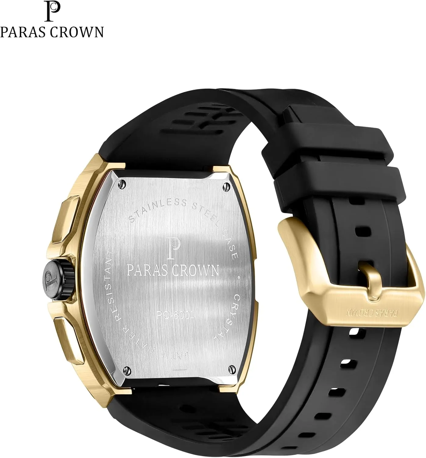 Mens Watches Analog Quartz Luxury 50M Waterproof Tonneau Watches for Men Japanese Movement Stainless Steel Case Luminous Sport Watch