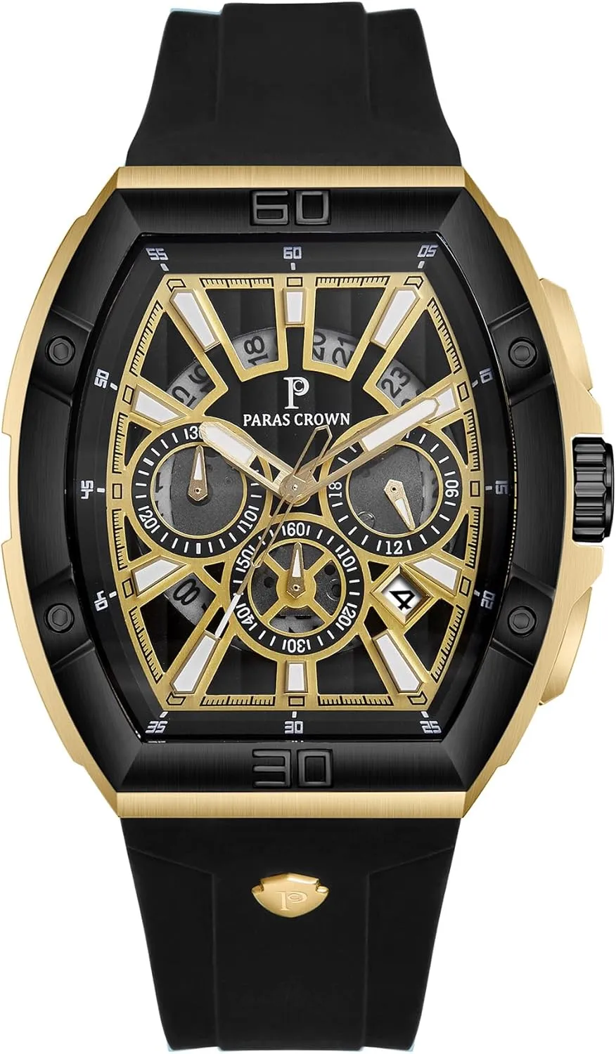 Mens Watches Analog Quartz Luxury 50M Waterproof Tonneau Watches for Men Japanese Movement Stainless Steel Case Luminous Sport Watch