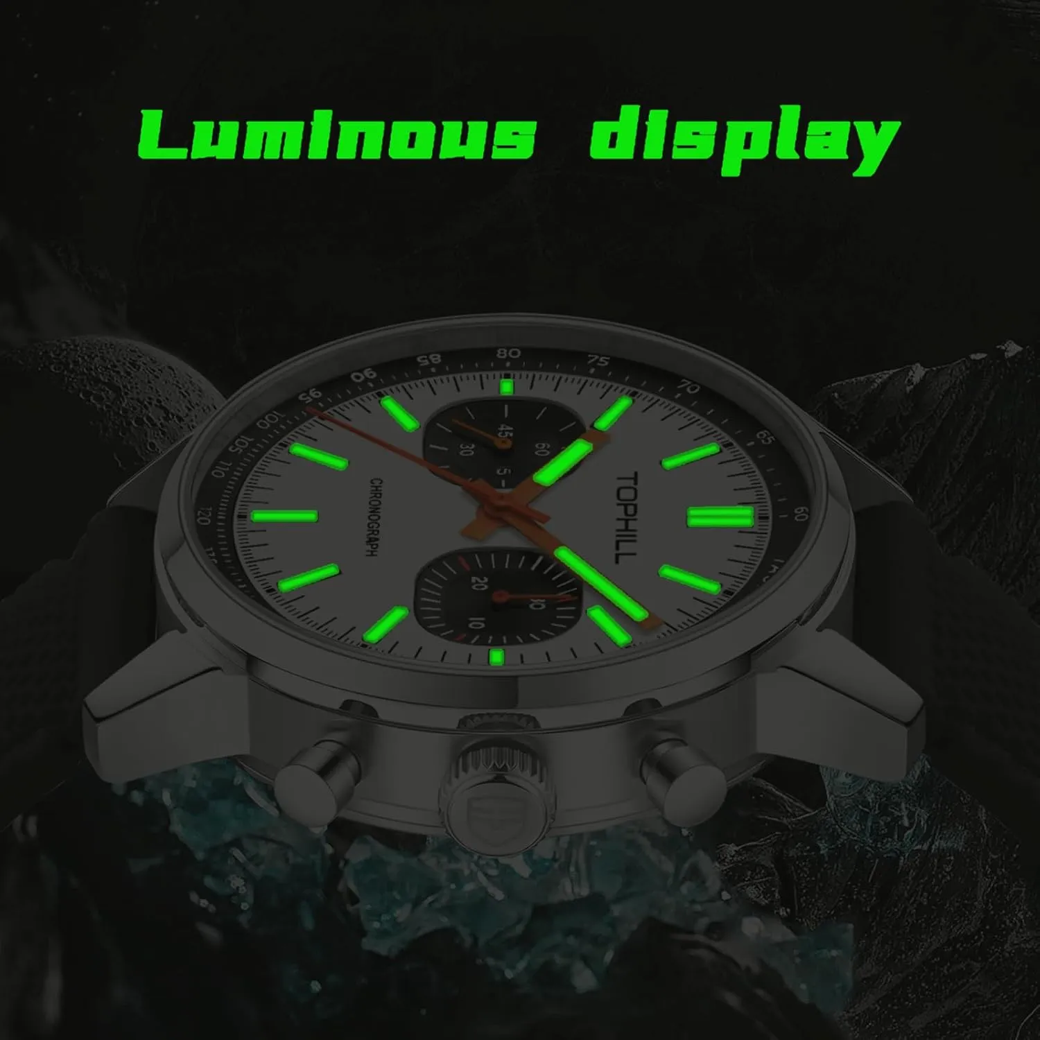 Mens Watches Chronograph 40mm Seagull Movement 1963 Pilots Mens Racing Chronograph Hand Wind Mechanical Watch Original ST1901 Movement Sapphire Luminous Pilot Wristwatches