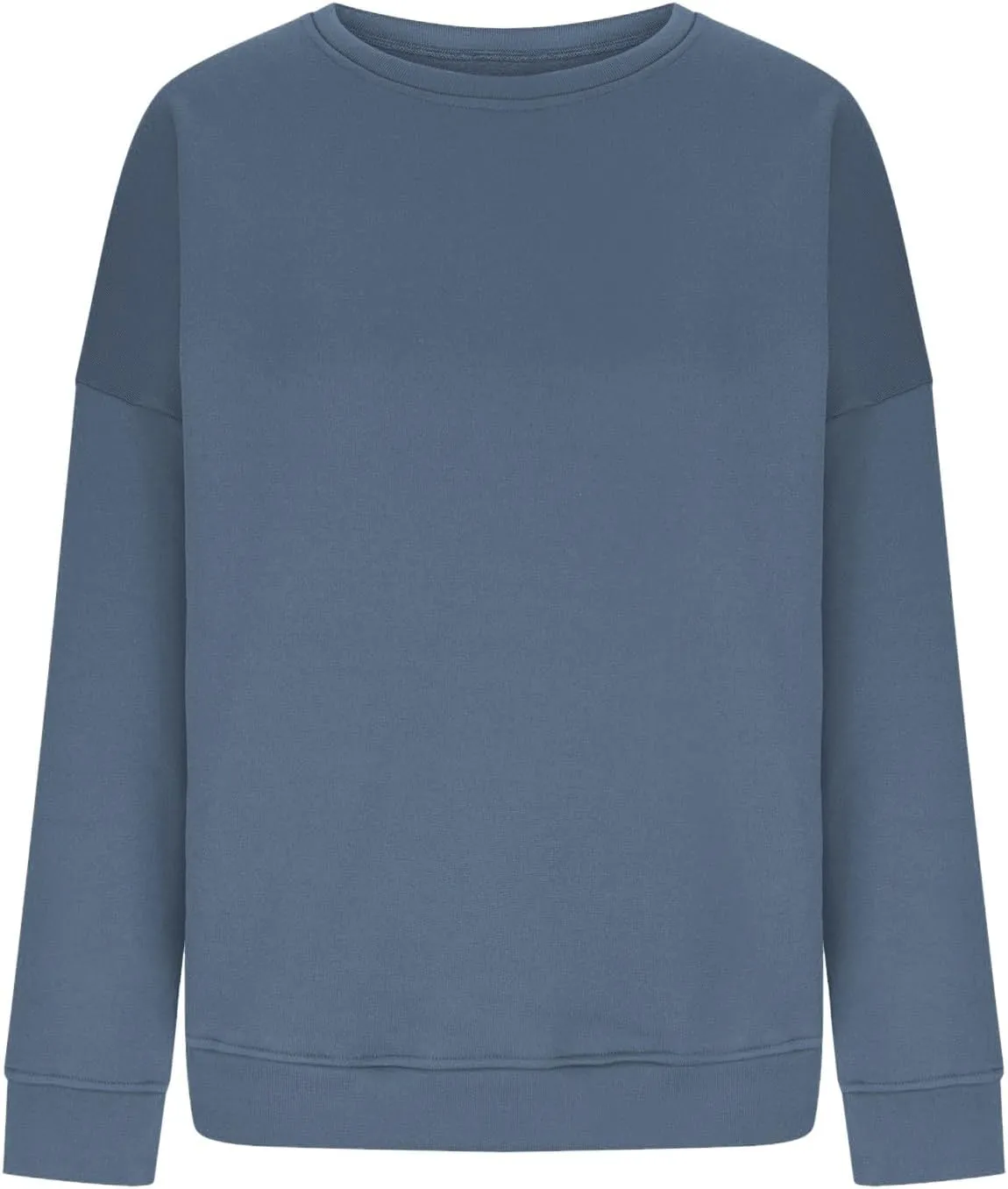 midelxp Oversized Crewneck Sweatshirts Women Soft Fleece Long Sleeve Casual Pullover Top Comfy Cute Hoodies for Teen Girls