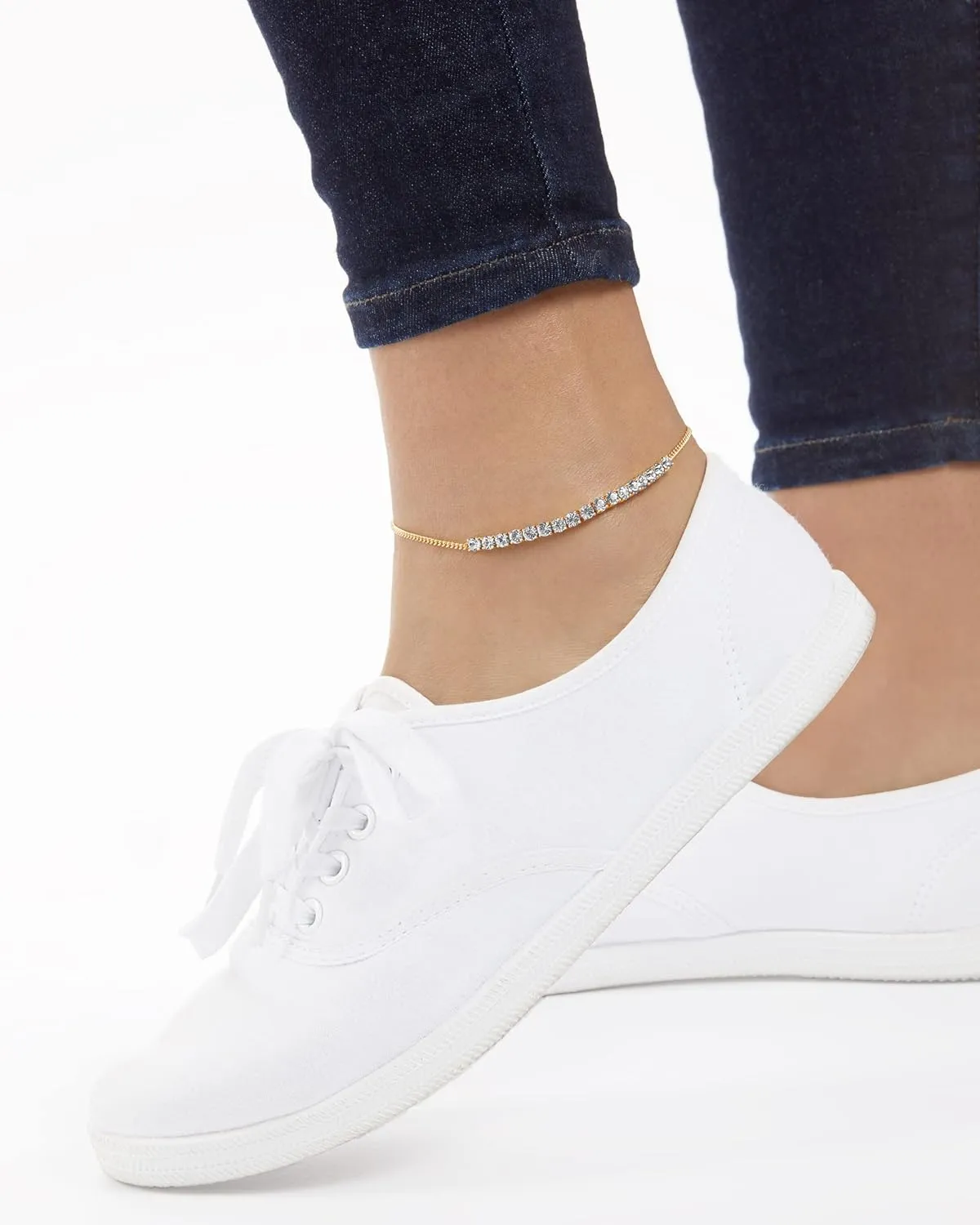 Milla Anklets for Women Waterproof - 14K Gold Plated Anklets and Sterling Silver Plated Ankle Bracelets for Women.