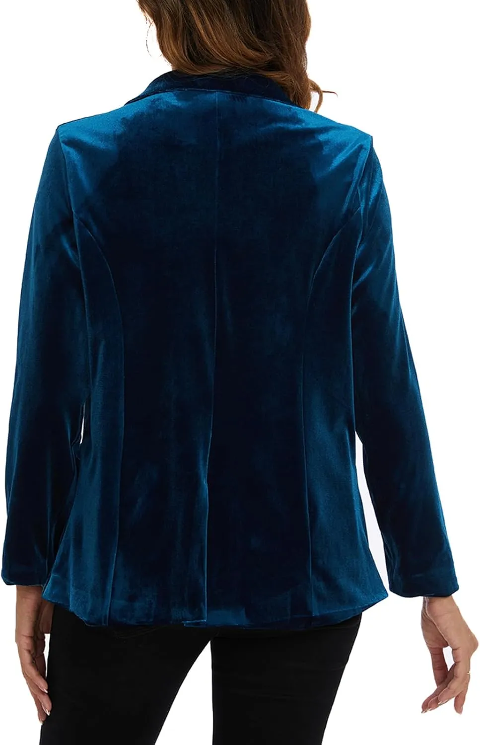 MINTLIMIT Womens Velvet Blazer Suit Jacket Casual Work Office Long Sleeve Fully Lined Blazer Jacket with Pocket Outerwear