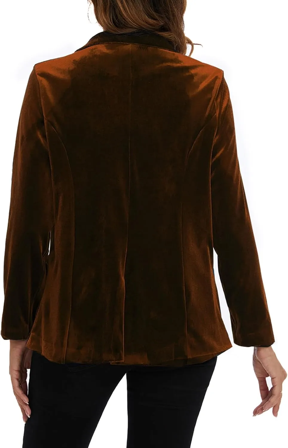 MINTLIMIT Womens Velvet Blazer Suit Jacket Casual Work Office Long Sleeve Fully Lined Blazer Jacket with Pocket Outerwear